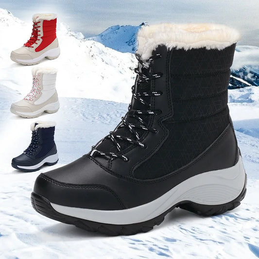 Outdoor Non-slip Winter Warm Waterproof Plus Size Ankle Boots